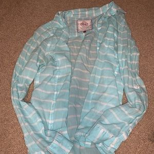 Light blue wire stripped shirt